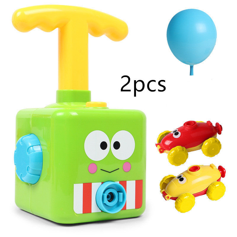 Power Balloon Launch Tower Toy Puzzle  Education Inertia Air Power Balloon Car Science Experimen Toy For Children Gift 214727