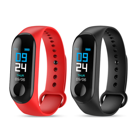 Compatible With , Smart Bracelet Heart Rate And Blood Pressure Exercise Meter Step Information Push Smart Reminder Color Brac