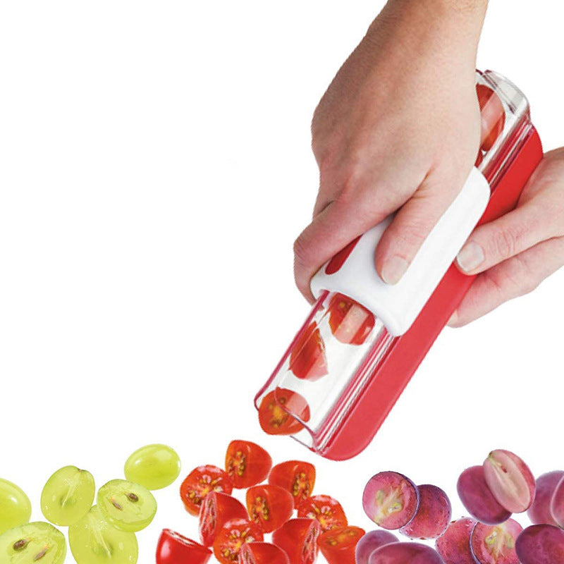 Tomato Chip Slicer Vegetable Fruit Zip Slicer Knife Grape Cutter Chopper Multifunctional Kitchen Tools 214971216249