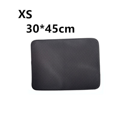 Double Layer Litter Cat Bed Pads Pet Cat Litter Mat Trapping Pets Litter Box Mat Pet Product Bed For Cats House Clean Mat 215