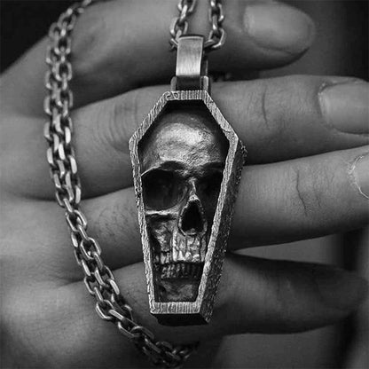 Sterling Silver Brass Vintage Skull Necklace 2152f119 731a 4c89 b1ef 18bf2e2a23de