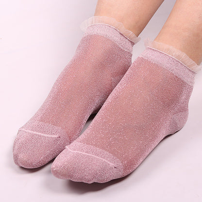 Ladies glitter lace socks 2154482373733