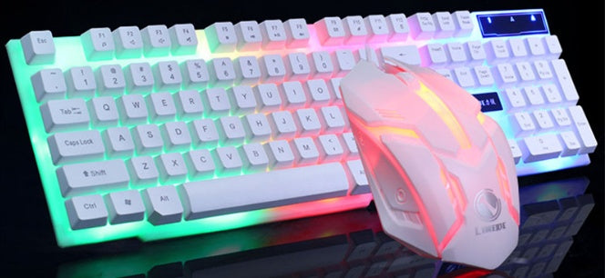 GTX300 Gaming CF LOL Gaming Keyboard Mouse Glowing Set 2154876221516
