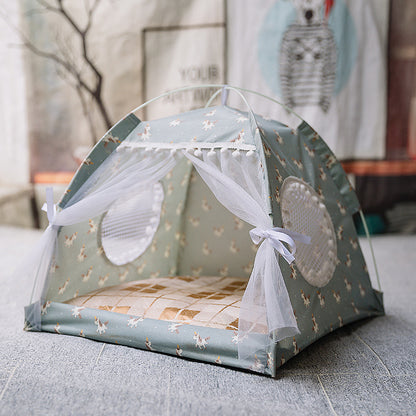 Semi-enclosed pet bed 2159992106430