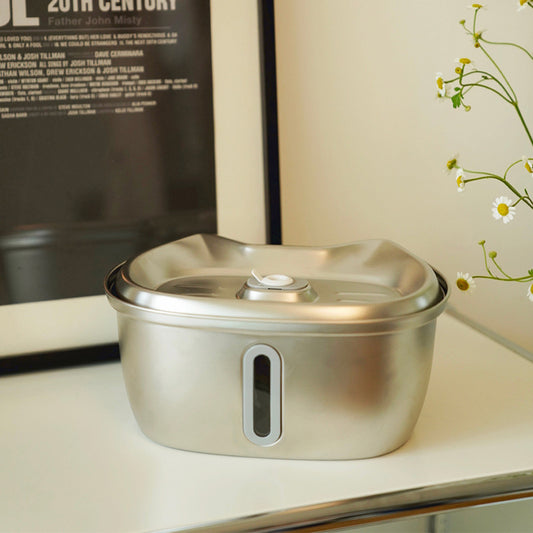 3L Stainless Steel Pet Water Dispenser Filter - HD Wireless Product #1