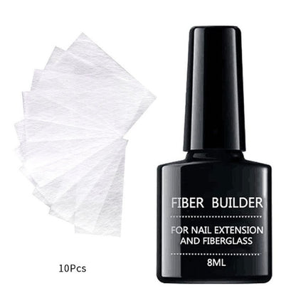 20 Units Silk fiberglass for nail extension UV non-woven silk shape DIY French acrylic fiber building gel manicure accessory - HD Wireless Product #12
