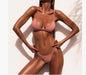 Sexy bikini in fast-selling, explosive bikini , new European and American foreign trade women's split pure-color swimsuit 216