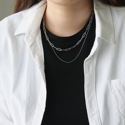 Chain double set chain necklace clavicle chain 2168161383808
