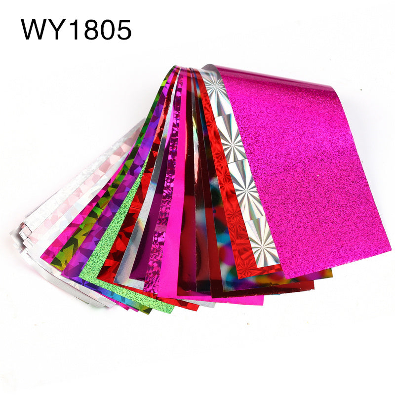 16pcs 20x4cm Mix Nail Art Transfer Foil Sticker - HD Wireless Product #22