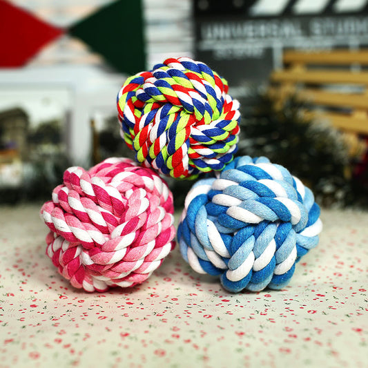 Pet Toy Cotton Rope Ball 2172110347789