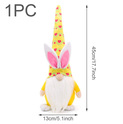 Easter Faceless Dwarf Holding Carrot Doll 2174927758314