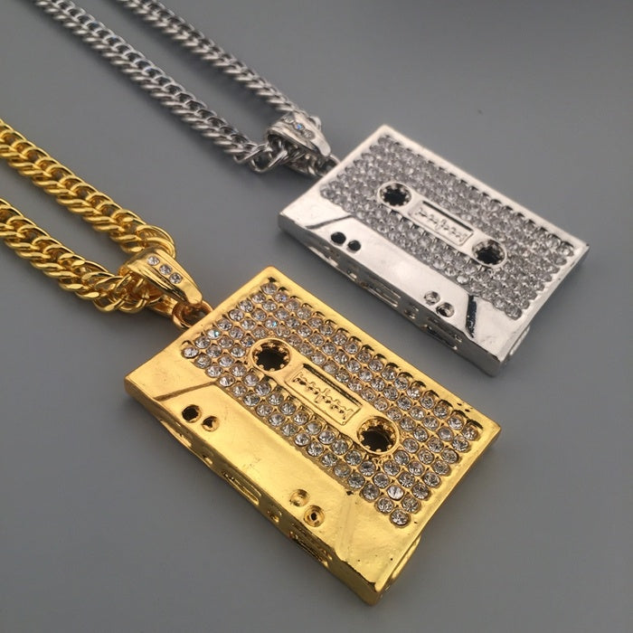 Tape microphone pendant necklace 2175245001396