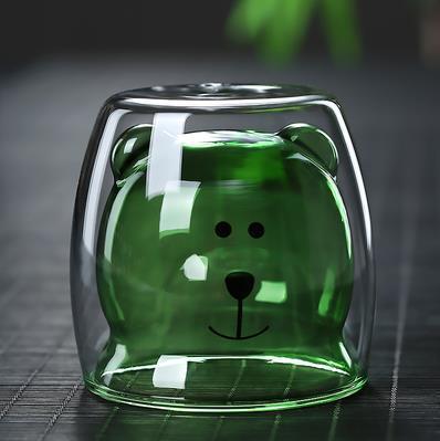 3D Double Layer Lovely Panda Cup Skull Wine Cup - HD Wireless Product #51