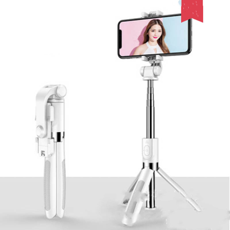 Compatible with Apple, Tripod Selfie Stick Mobile Universal Live Triangle Bracket One Bluetooth Selfie Artifact - 图片 11