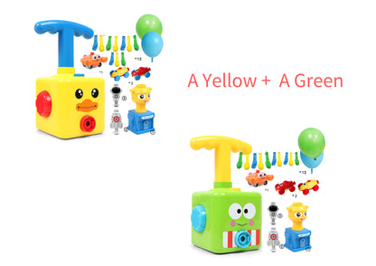 Power Balloon Launch Tower Toy Puzzle  Education Inertia Air Power Balloon Car Science Experimen Toy For Children Gift 217926