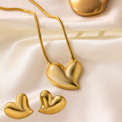 Stainless Steel Necklace Earrings Women's Jewelry Suit 217d96f9 dbf5 42a7 a5dc 60c0e2fe1694