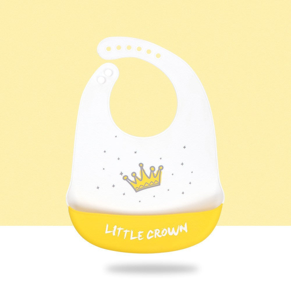 Baby Cartoon Silicone Bib Waterproof And Dirt-proof Super Soft 2180698340436
