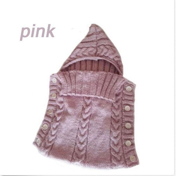 Infant Baby Tassel Ca P Sleeping Bag Sweater Wooden Button Hooded Sleeping Bag 2180a9bb 0fb4 499c 813c cc99354b0a57