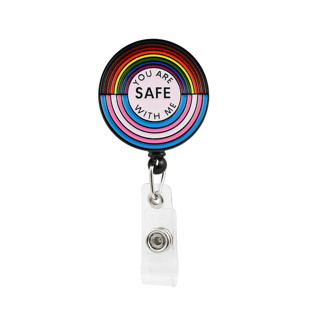 Rainbow Brooch High-grade Round Brand Paint Letters 2186dbc3 b6f3 4983 8db6 6baec937ad96