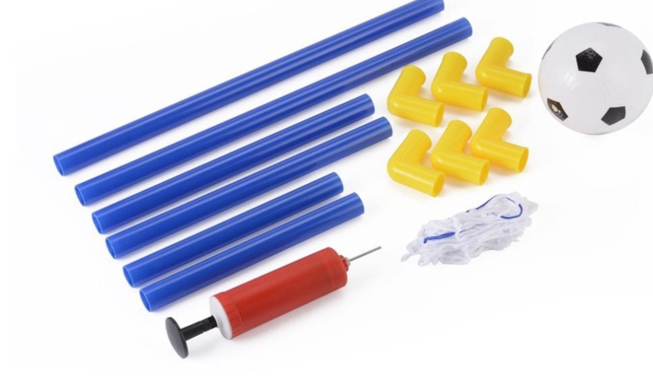 Folding Mini Football Soccer Ball Goal Post Net 2189499146859