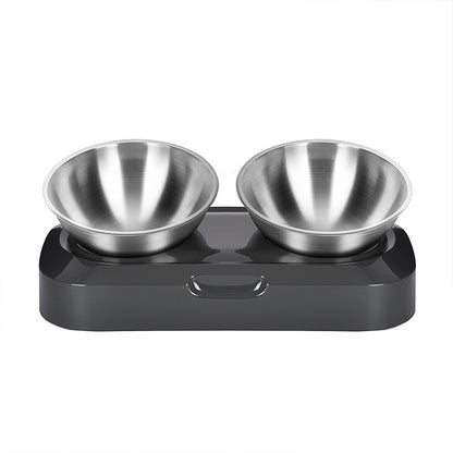 Pet Stainless Steel Bowl Pet Double Night 2189970708602