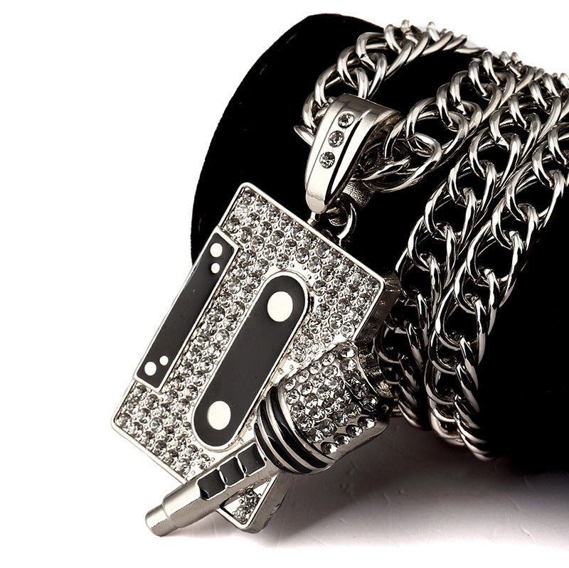 Tape microphone pendant necklace 2192305659924