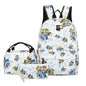 Casual Backpack Three-piece Large Capacity Student Schoolbag Japanese Style 21950349889 210612214