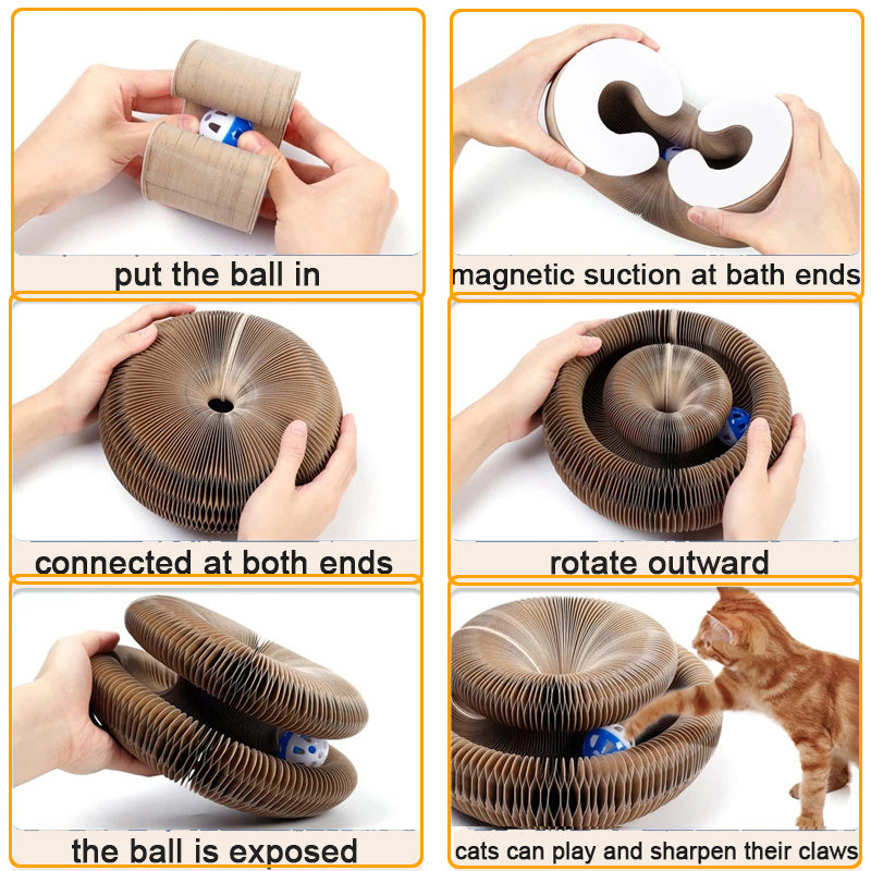 Pet Magnetic Folding Organ Toy Cat Scratch Board 21a1c70a c944 419b a55d e8ac376b229a