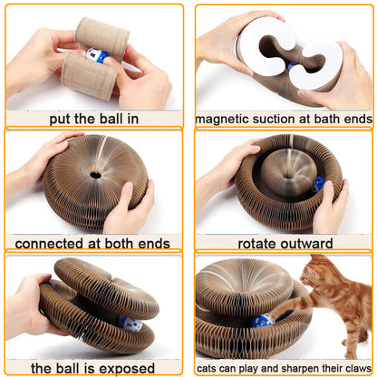 Pet Magnetic Folding Organ Toy Cat Scratch Board 21a1c70a c944 419b a55d e8ac376b229a
