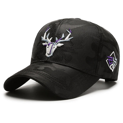 Embroidery Hat Elk Peaked Cap 21d059a8 79e8 481b 9633 ec4cd1c66e60