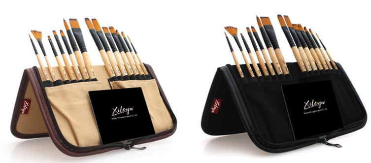 Cross-border Supply South Korea Yellow Nylon Hair Watercolor Gouache Acrylic Painting Strokes Bag Set 21fc76f2 b3fa 44b0 b9cd