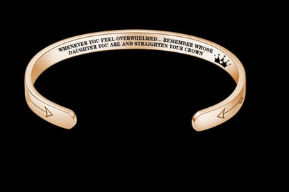Mantra Bracelet With Quotes Stainless Steel Cuff Inspirational Jewelry Graduation Gift 2201613793260