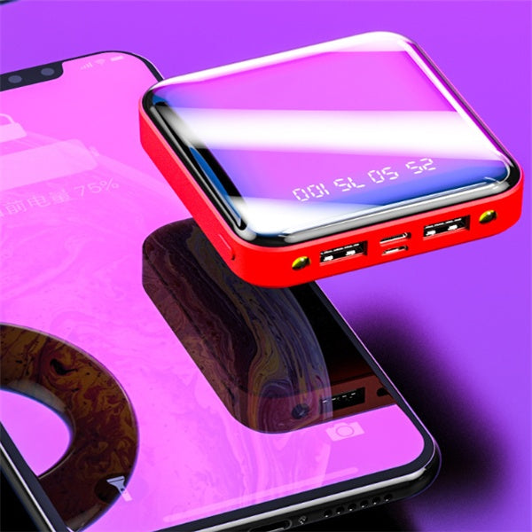 Mini Power Bank 20000 MAh Portable Mirror Digital Display Power Bank - 图片 8