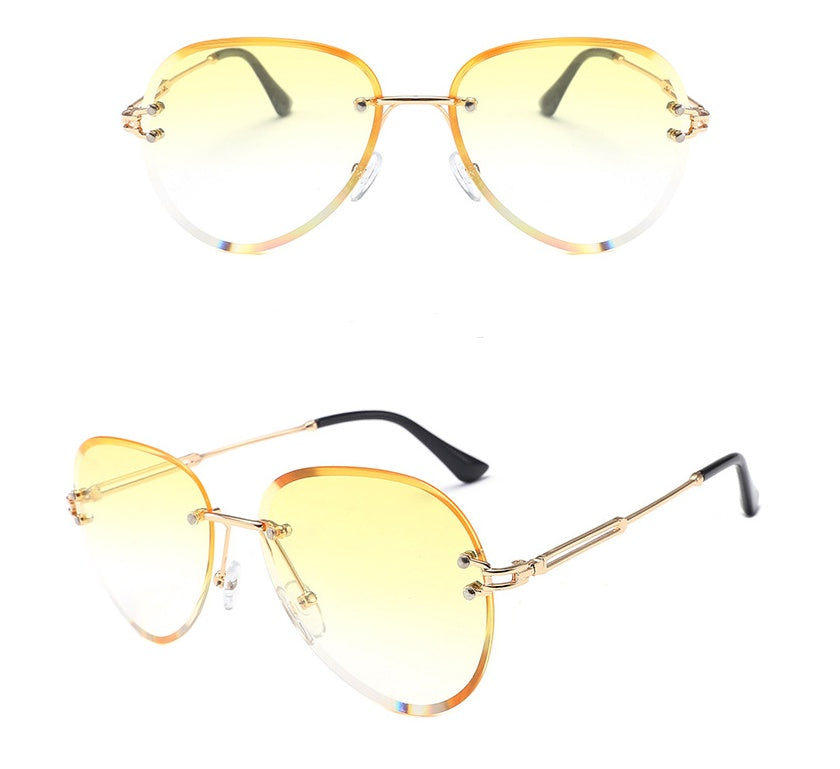 foreign trade rimless Sunglasses