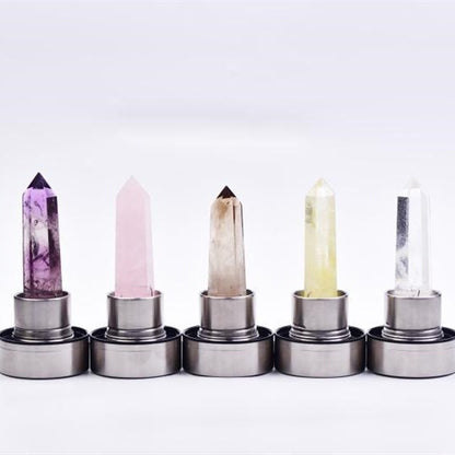 Natural hexagonal crystal column energy glass creative water cup spa tea cup water cup crystal column magic wand 220543958846