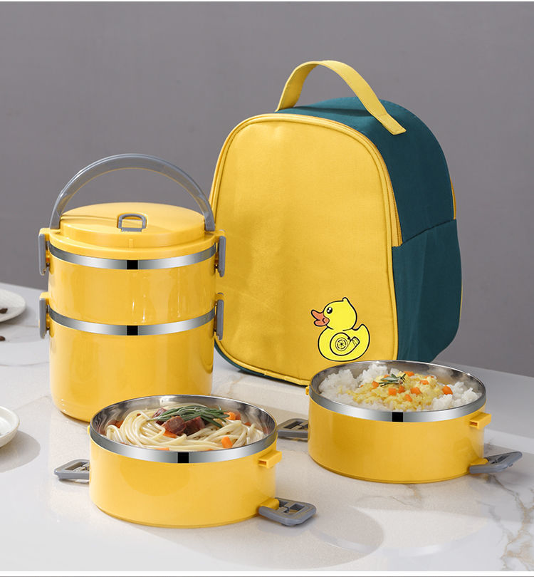 Sealed Insulated Lunch Box Bucket Office Worker Stainless Steel Lunch Box Microwave Oven With Lid Heated Bento Box Student Fe
