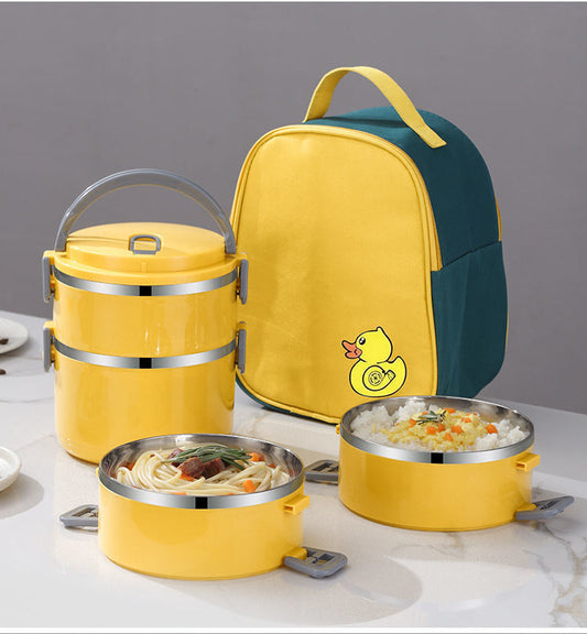 Sealed Insulated Lunch Box Bucket Office Worker Stainless Steel Lunch Box Microwave Oven With Lid Heated Bento Box Student Fe