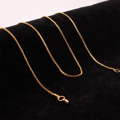 Fashion Simple 2MM Box Chain Gold 220c18c7 e18e 47de b9fd cf139733fea7