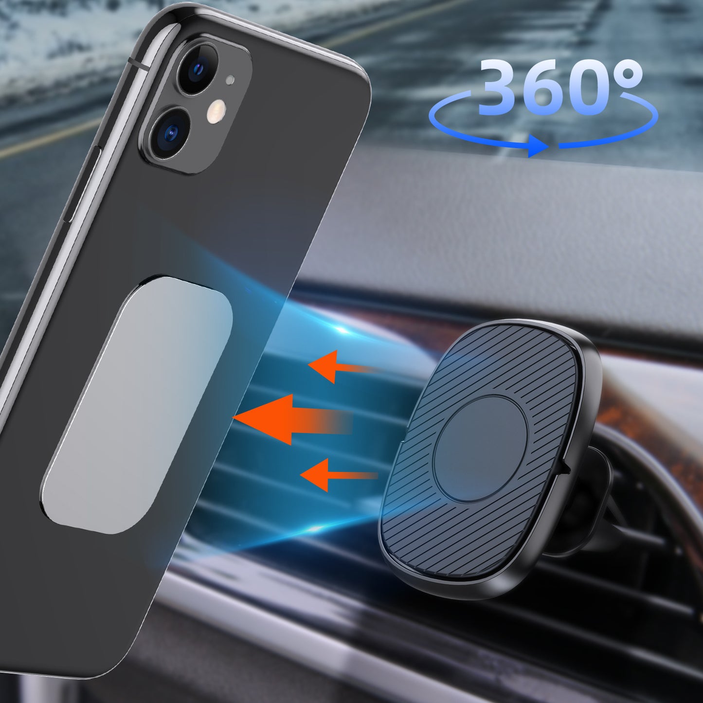 Magnetic car navigation mobile phone holder 221162092414