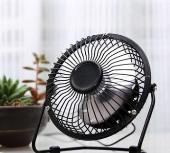 Four Inch Mini USB Iron Aluminum Leaf Office Computer Coolingquiet Fan 2213977140540