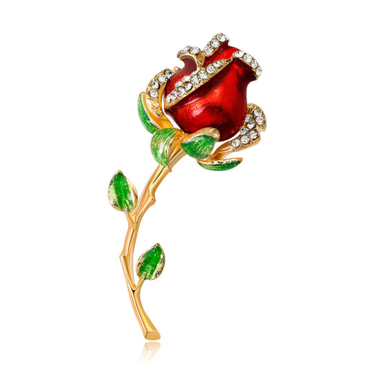Delicate rose flower brooch ladies corsage 2220667482204