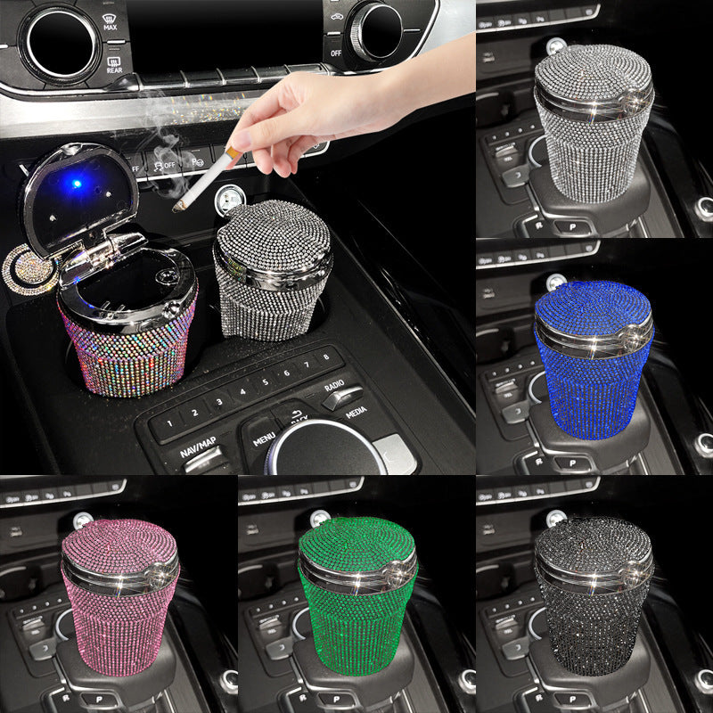 Creative Covered Diamond Inlaid Car Ashtray 2222a0da 00c4 4a4c 9a85 db360bf9f44f