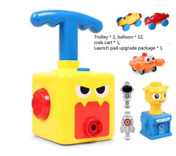 Power Balloon Launch Tower Toy Puzzle  Education Inertia Air Power Balloon Car Science Experimen Toy For Children Gift 222dd1