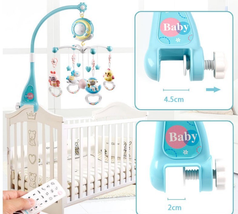 Baby Rattles Crib Mobiles Toy Holder Rotating Mobile Bed Bell Musical Box Projection Newborn Infant Baby Boy Toys 22324086591