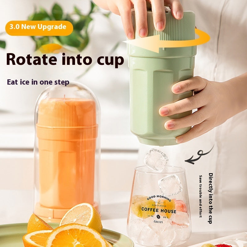 Twisting Ice Cup Rotating Release Ice Cube Trays Rotation With Cover Ice Block Mold For Freezer Home Refrigerator Storage 223