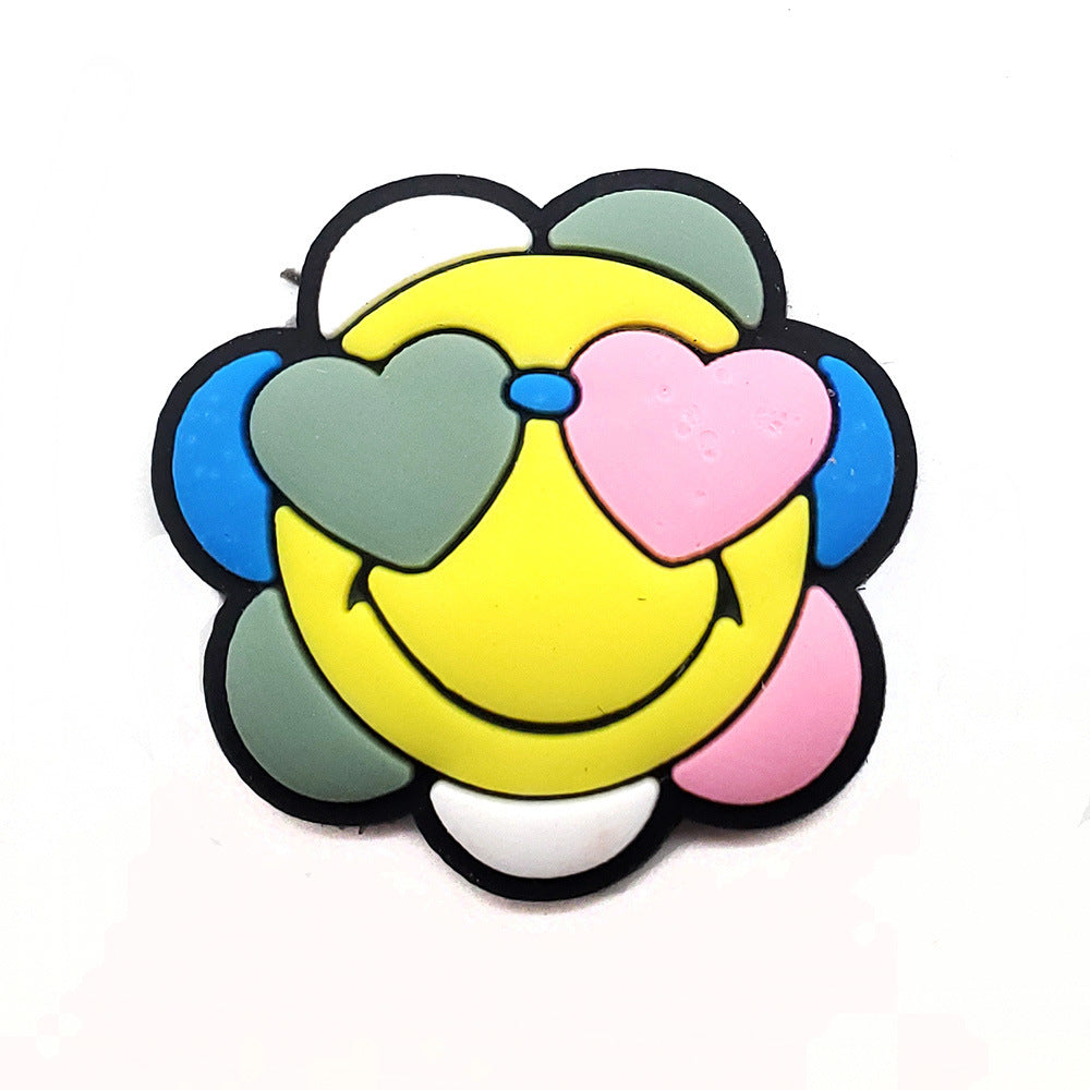 Sun Flower Slipper Buckle PVC Soft Rubber Accessories 224301c5 fa4e 4a50 a73e fea13a8523ba