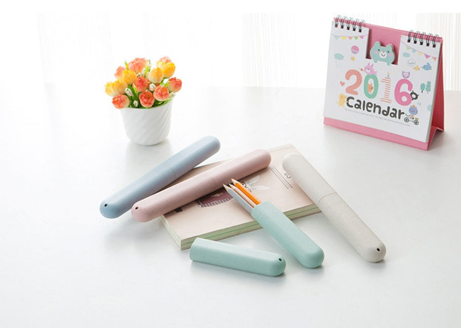 Wheat Straw Travel Toothbrush Cover Health Tooth Brushes Protector Portable Travel Toothbrush Box 2244338476721