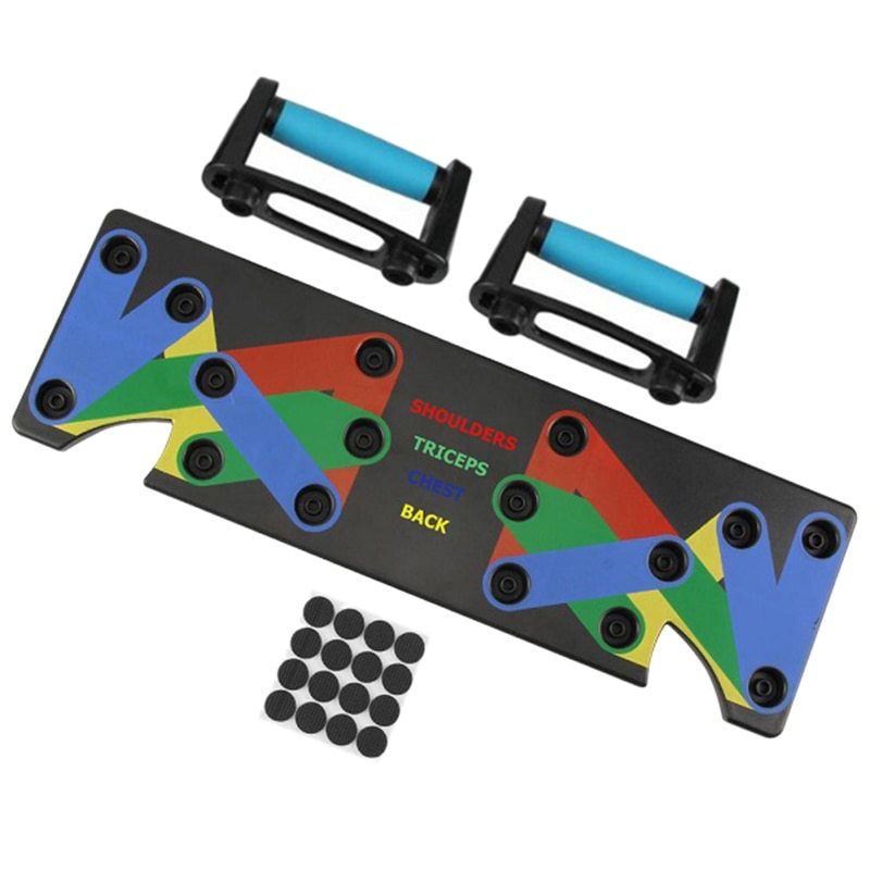 Push Up Rack Edge 9 in 1 Body Building Exercise Fitness Tools Women Men Push-Up Display Shelves and Raisers For GYM Training 