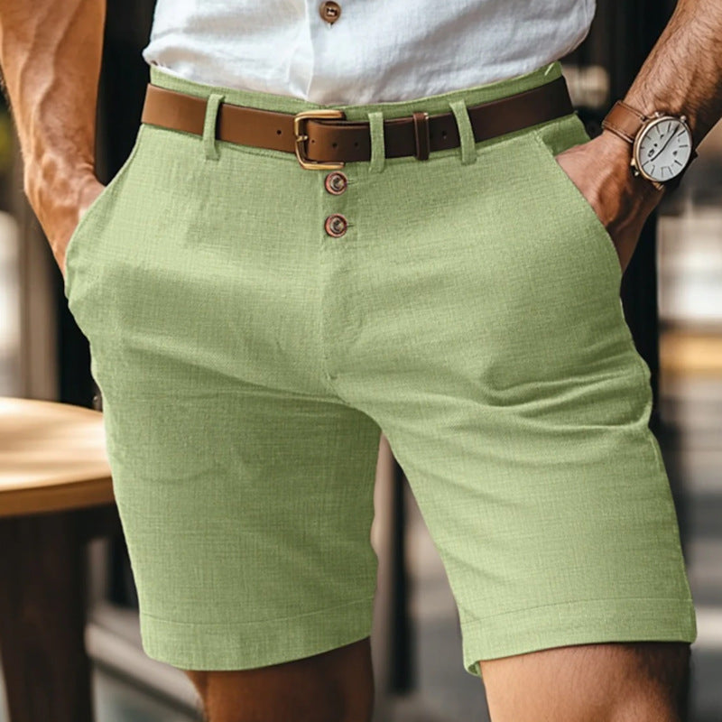 Men's Linen Summer Solid Color Buttons Casual Daily 2245dca6 814b 48ce b1a1 6fb55b17c376