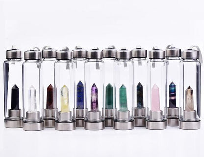 Natural hexagonal crystal column energy glass creative water cup spa tea cup water cup crystal column magic wand 224936370948